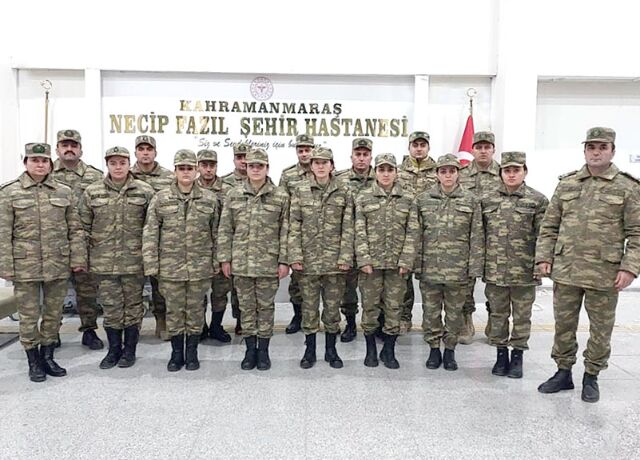 Hərbi tibb personalımız Kahramanmaraşdadır