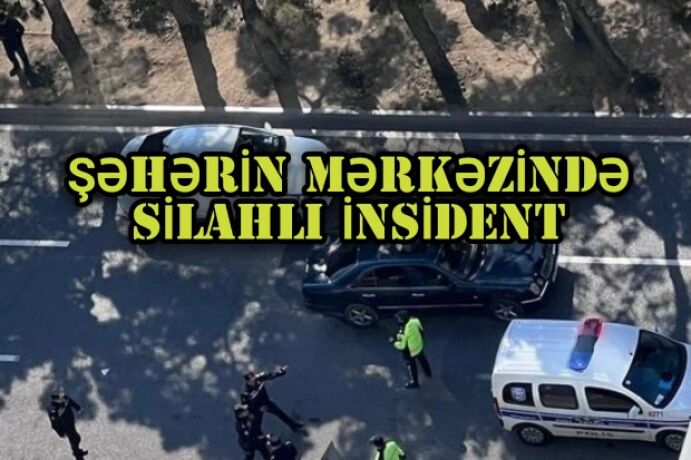 <p>Bakıda silahlı insident: Güllələnən var</p>