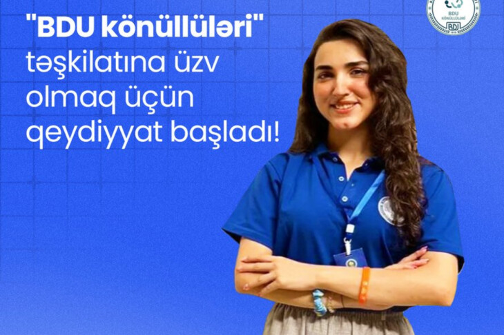 <p>“BDU könüllüləri” təşkilatına könüllü qəbulu elan edilir</p>